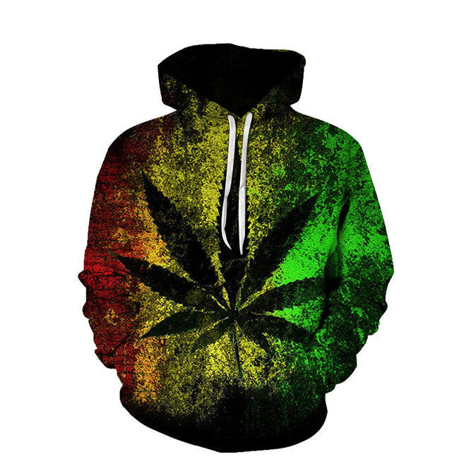 Beach Maple Leaf Couples Sport Sweaters Men And Women Casual Hoodies Main Image