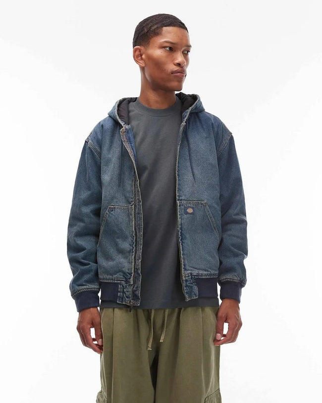 Denim Zip-Up Hoodi Main Image