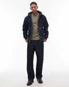 Relaxed Denim Hoodie Jacket