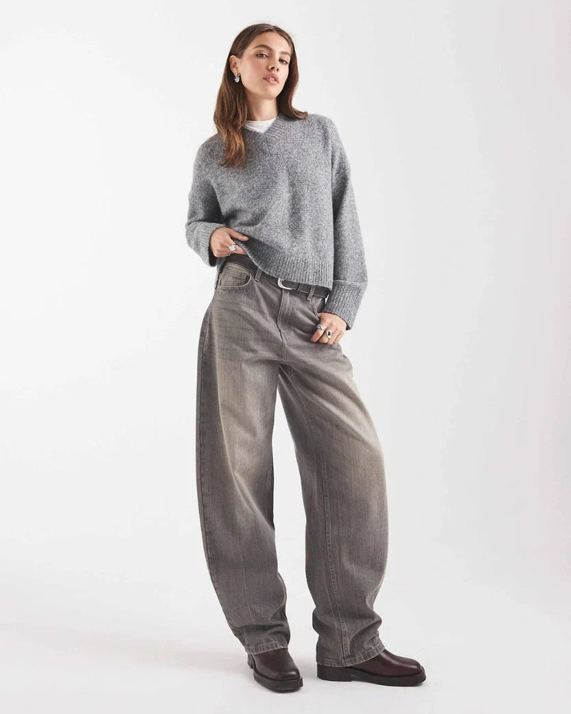 V-Neck Wool Blend Sweater