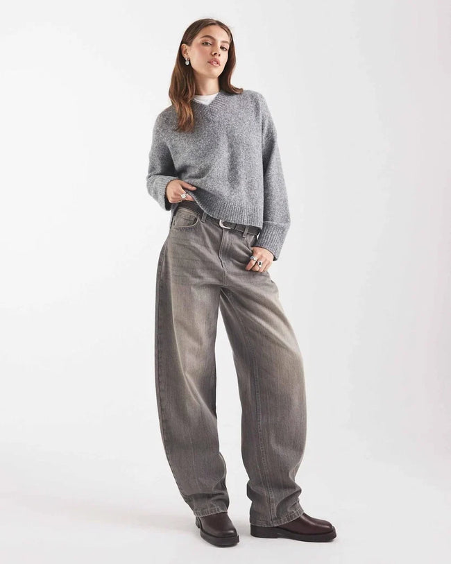 V-Neck Wool Blend Sweater Hover Image