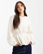 Cinched Waist Knit Sweater