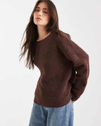 Off-Shoulder Knit Sweater