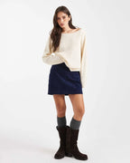 Off-Shoulder Knit Sweater