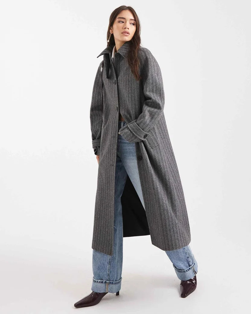 Long Wool Blend Coat