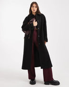 Long Wool Blend Coat